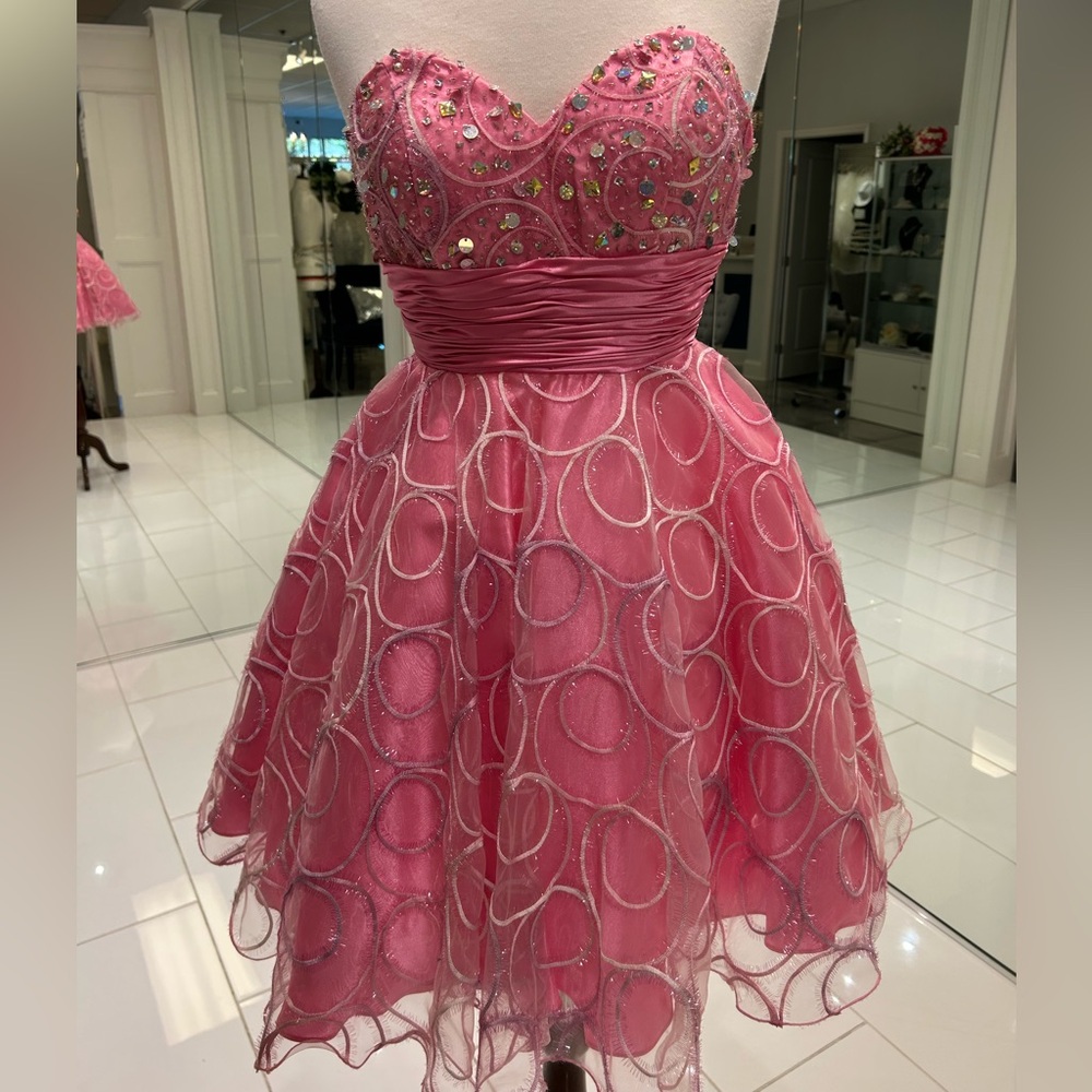 Pink Strapless Dress